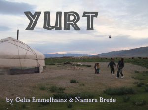 Cover image of YURT picture book about how yurts are made